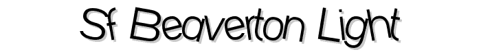 SF Beaverton Light font